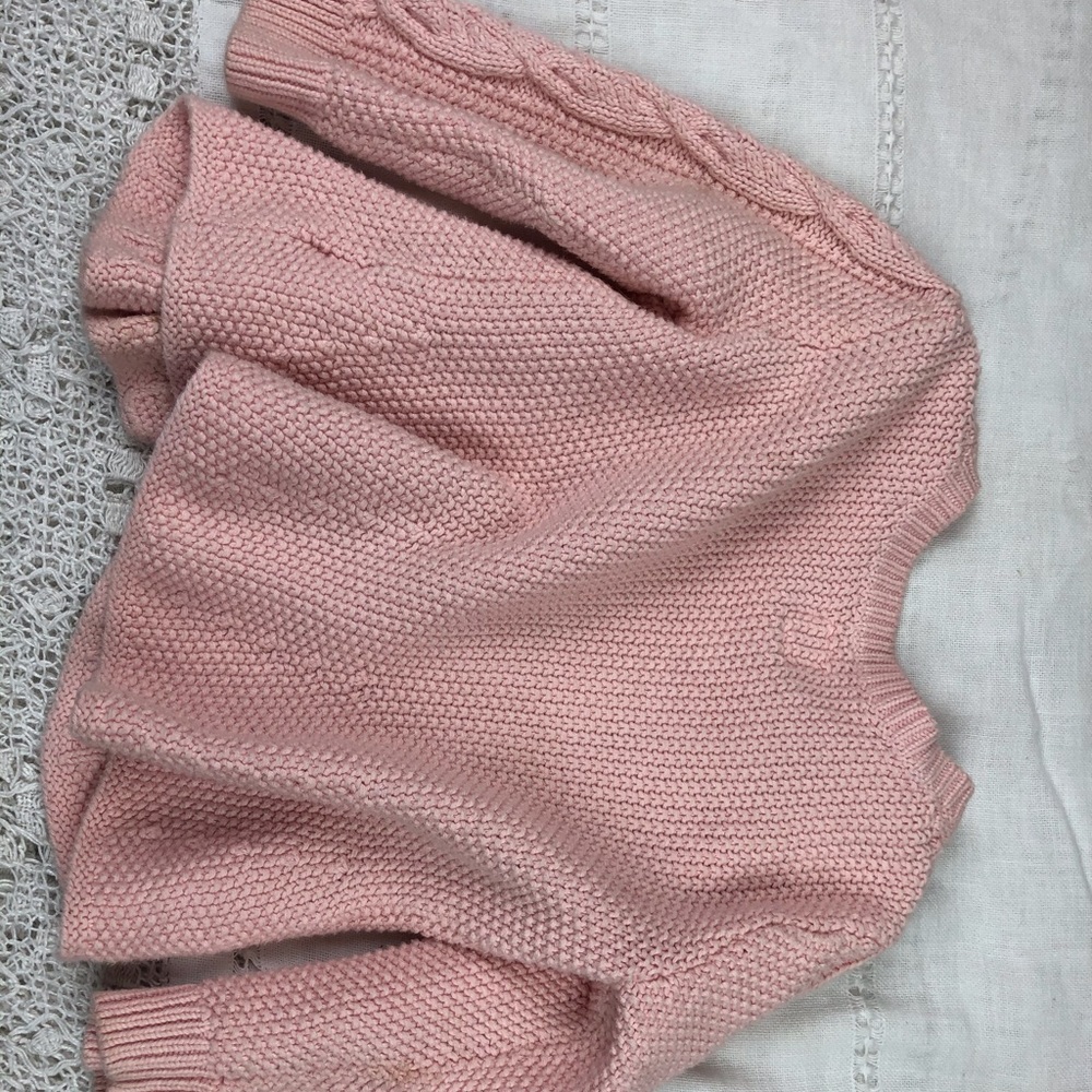 Pink Button Up Cardigan - Picture 2 of 3